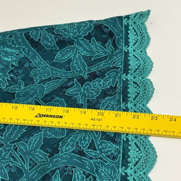 Anthropologie HD in Paris Teal Lace Blouse 4 - Picture 6 of 6